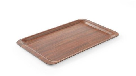 Taca antypoślizgowa drewniana - prostokątna, 360x460 mm 360x460