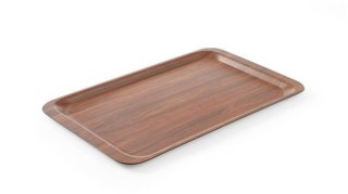 Taca antypoślizgowa drewniana - prostokątna 430x330
