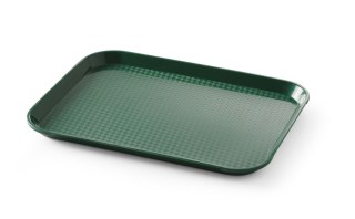 Taca z polipropylenu Fast Food mała, AmerBox, zielony, 265x345x(H)20mm