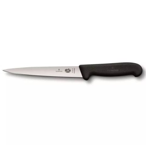 Victorinox Fibrox Nóż do filetowania, 16 cm, czarny