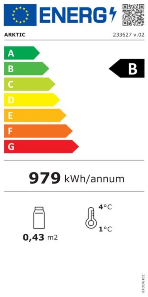 Witryna chłodnicza nastawna 58L czarna