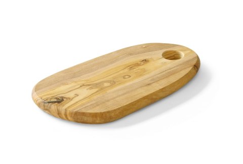 Deska do serwowania z drewna oliwnego z otworem, HENDI, 250x165x(H)18mm