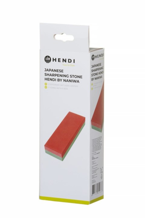Japoński kamień do ostrzenia HENDI by Naniwa, HENDI, Ziarnistość: 220/1000, 185x65x(H)30mm