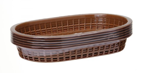 Koszyk do pieczywa owalny, HENDI, brązowy, 6 szt., 275x175x(H)38mm