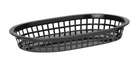 Koszyk do pieczywa owalny, HENDI, czarny, 6 szt., 272x175x(H)38mm