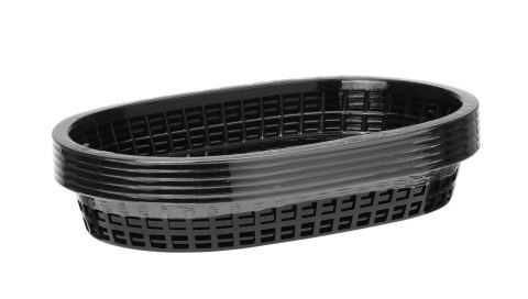 Koszyk do pieczywa owalny, HENDI, czarny, 6 szt., 272x175x(H)38mm
