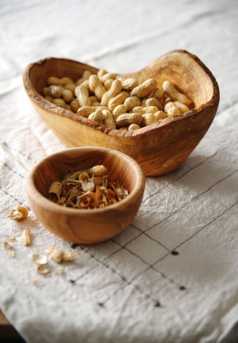 Miska dekoracyjna z drewna oliwnego, HENDI, o145x(H)mm