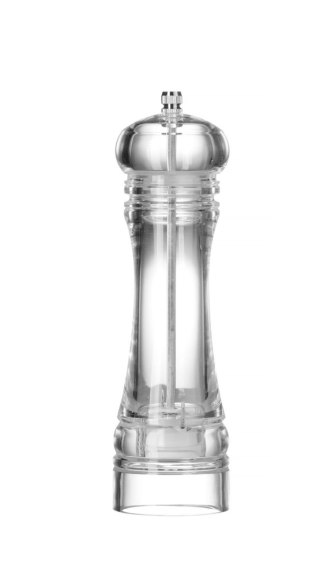 Młynek do pieprzu akrylowy, HENDI, transparentny, o60x(H)215mm