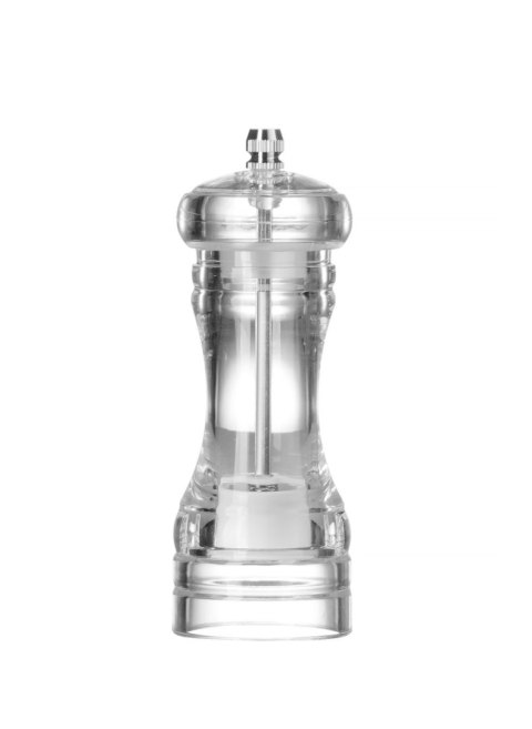 Młynek do soli akrylowy, HENDI, transparentny, o50x(H)140mm