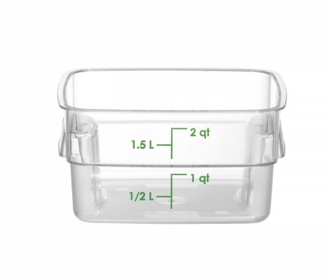 Pojemnik na żywność CamSquares Fresh Pro, Cambro, 1,9L, transparentny, 191x191x(H)98mm