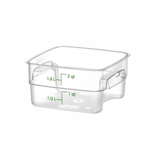 Pojemnik na żywność CamSquares Fresh Pro, Cambro, 1,9L, transparentny, 191x191x(H)98mm
