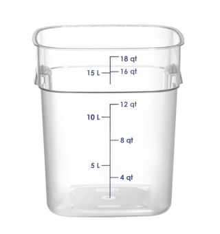 Pojemnik na żywność CamSquares Fresh Pro, Cambro, 17,2L, transparentny
