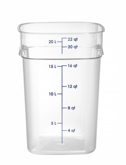 Pojemnik na żywność CamSquares Fresh Pro, Cambro, 22,8L, transparentny, 289x289x(H)401mm