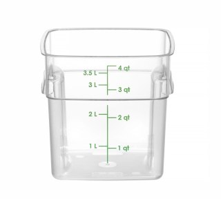 Pojemnik na żywność CamSquares Fresh Pro, Cambro, 3,8L, transparentny, 191x191x(H)183mm