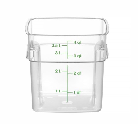 Pojemnik na żywność CamSquares Fresh Pro, Cambro, 3,8L, transparentny, 191x191x(H)183mm