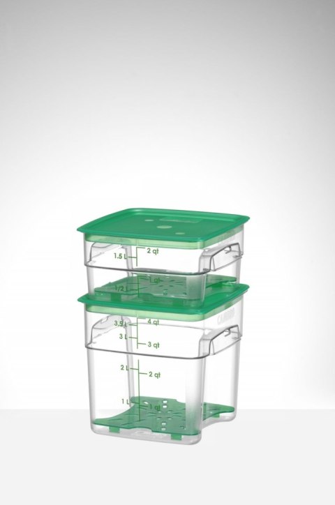 Pojemnik na żywność CamSquares Fresh Pro, Cambro, 3,8L, transparentny, 191x191x(H)183mm