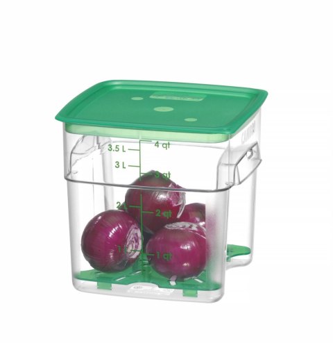 Pojemnik na żywność CamSquares Fresh Pro, Cambro, 3,8L, transparentny, 191x191x(H)183mm