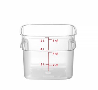 Pojemnik na żywność CamSquares Fresh Pro, Cambro, 5,7L, transparentny, 229x229x(H)180mm