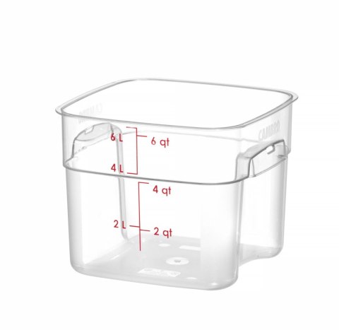 Pojemnik na żywność CamSquares Fresh Pro, Cambro, 5,7L, transparentny, 229x229x(H)180mm