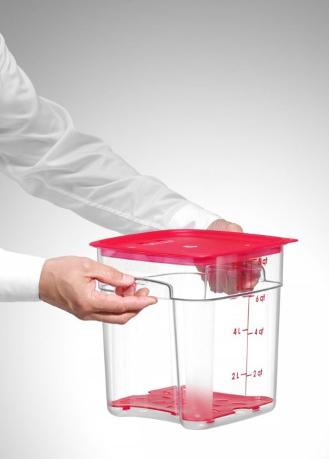 Pojemnik na żywność CamSquares Fresh Pro, Cambro, 7,6L, transparentny, 229x229x(H)243mm