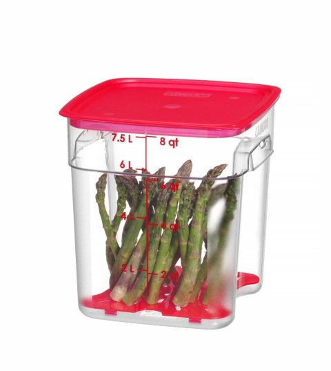 Pojemnik na żywność CamSquares Fresh Pro, Cambro, 7,6L, transparentny, 229x229x(H)243mm