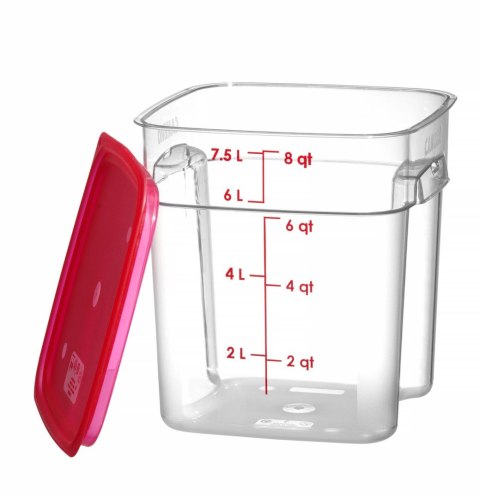 Pojemnik na żywność CamSquares Fresh Pro, Cambro, 7,6L, transparentny, 229x229x(H)243mm