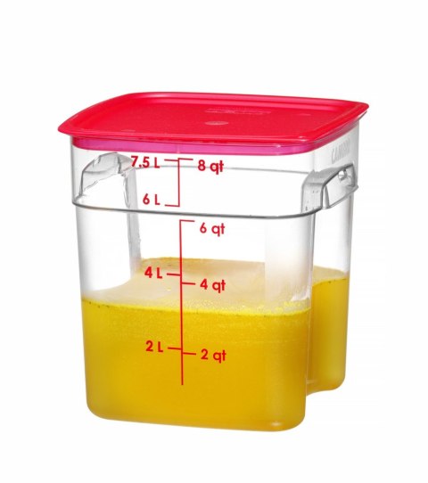 Pojemnik na żywność CamSquares Fresh Pro, Cambro, 7,6L, transparentny, 229x229x(H)243mm