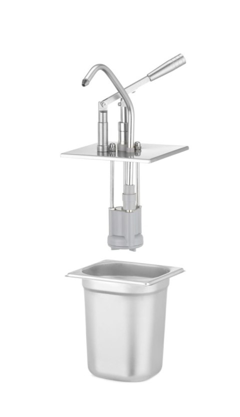 Pokrywa z dyspenserem do pojemników GN, HENDI, GN 1/6, 180x165mm