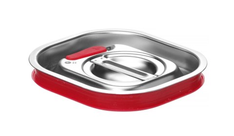 Pokrywka do pojemników GN z uszczelką silikonową, HENDI, Kitchen Line, GN 1/6, 156x142mm