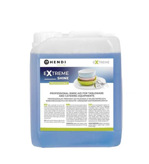 Profesjonalny preparat do płukania i nabłyszczania naczyń mytych w zmywarkach gastronomicznych 5 litrów