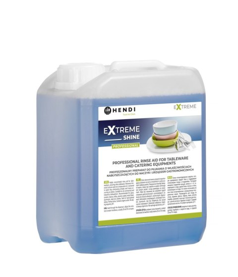Profesjonalny preparat do płukania i nabłyszczania naczyń mytych w zmywarkach gastronomicznych 5 litrów
