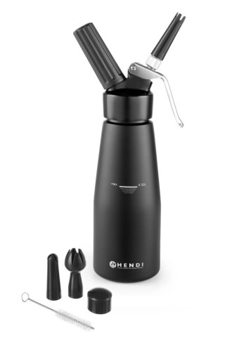 Syfon do bitej śmietany Kitchen Line czarny