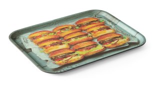 Taca do serwowania antypoślizgowa, z nadrukiem