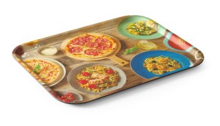 Taca do serwowania antypoślizgowa, z nadrukiem