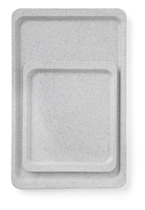 Taca poliestrowa do restauracji samoobsługowych, AmerBox, GN 1/2, granitowy, 325x265mm, Prostokątny