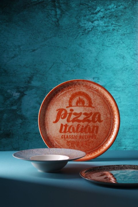 Talerz do pizzy Recipe Collection Brick Red, HENDI, czerwony, o330mm