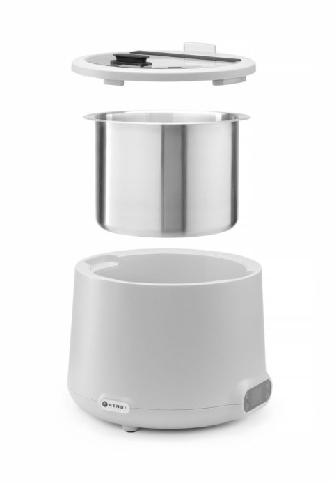 Kociołek do zupy UNIQ, HENDI, designed by Robert Bronwasser, 8L, biały, 230V/500W, ⌀365x(H)325mm
