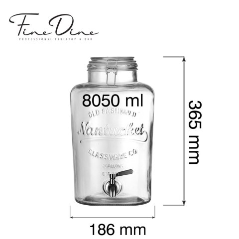 Dystrybutor do napojów ze stalowym kranem Vision, 8050ml Fine Dine
