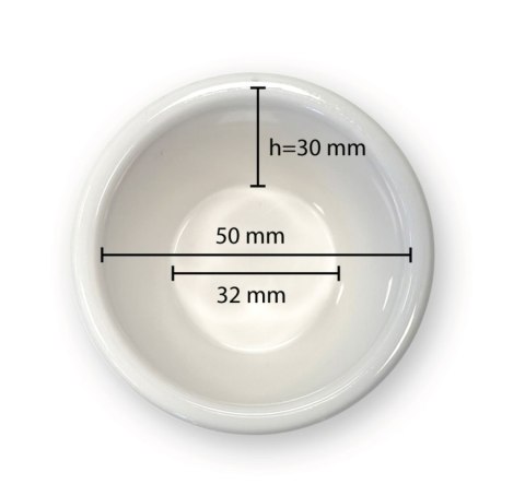 Miseczka ramekin, HENDI, 0,045L, kość słoniowa, 12 szt., ⌀60x(H)35mm