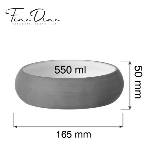 Miska Mia White 165mm, 550ml Fine Dine