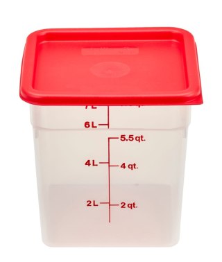 Przezroczysty pojemnik polipropylenowy na żywność CAMBRO CamSquare® 7,6 l