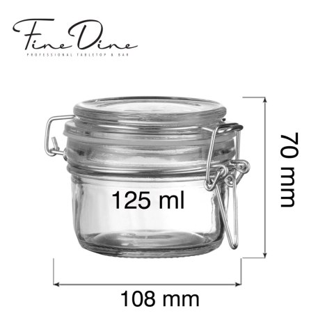 Słoik typu wek Vision, 125ml Fine Dine