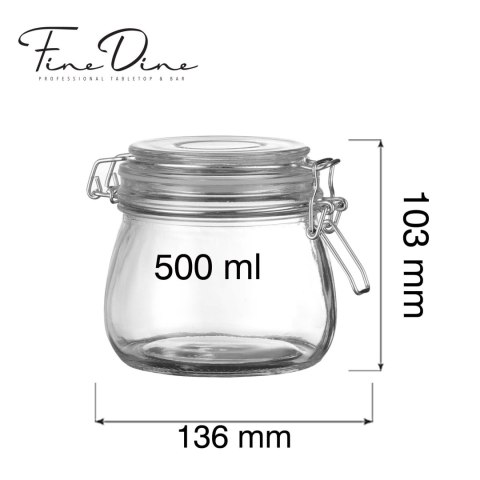 Słoik typu wek Vision, 500ml Fine Dine