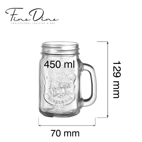 Słoik z uchem Vision, 450ml Fine Dine