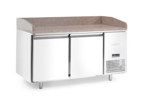 Stół chłodniczy do pizzy 2-drzwiowy z granitowym blatem, Arktic, 250L, granitowy, 230V/250W, 1510x800x(H)875mm