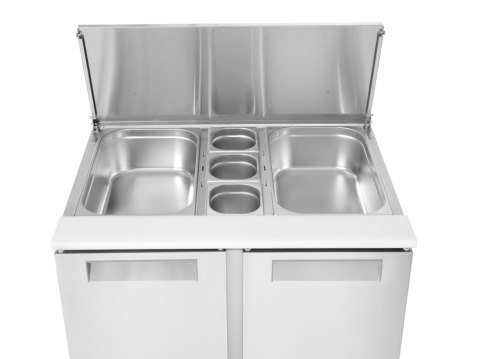 Stół chłodniczy sałatkowy z pokrywą uchylną, Arktic, 146L, 230V/145W, 700x900x(H)860mm