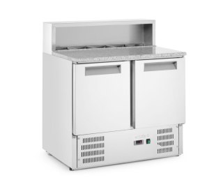 Stół chłodniczy z nadstawą i blatem granitowym, Arktic, 146L, 230V/145W, 700x900x(H)1070mm