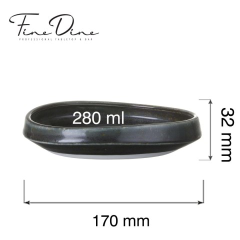 Talerz gourmet Onyx, 170mm Fine Dine