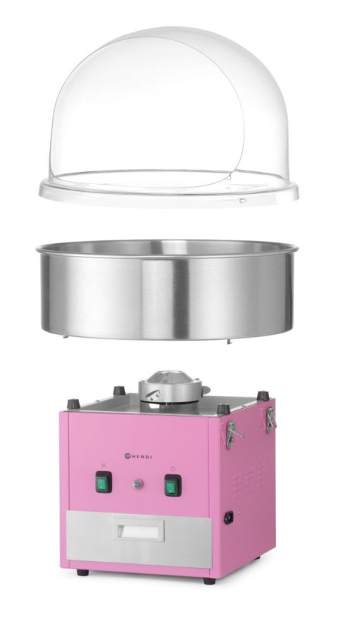 Urządzenie do waty cukrowej , HENDI, Różowy, 230V/1130W, 520x520x(H)503mm