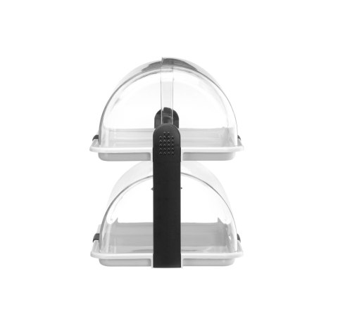 Witrynka Roll top, HENDI, biały, 380x260x(H)355mm, Prostokątny